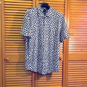 Hugo Boss leaf pattern shirt